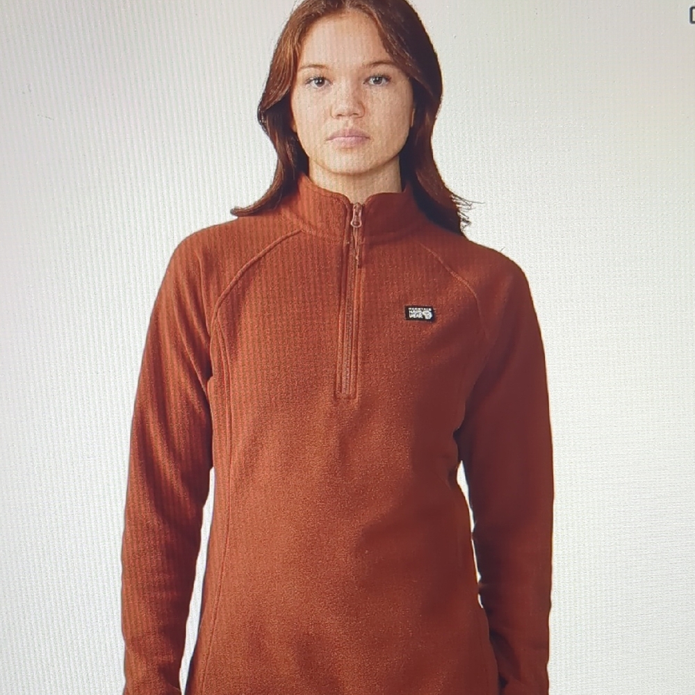 Mountain Hardwear Microchill Fleece 1/4 Zip Pullover large